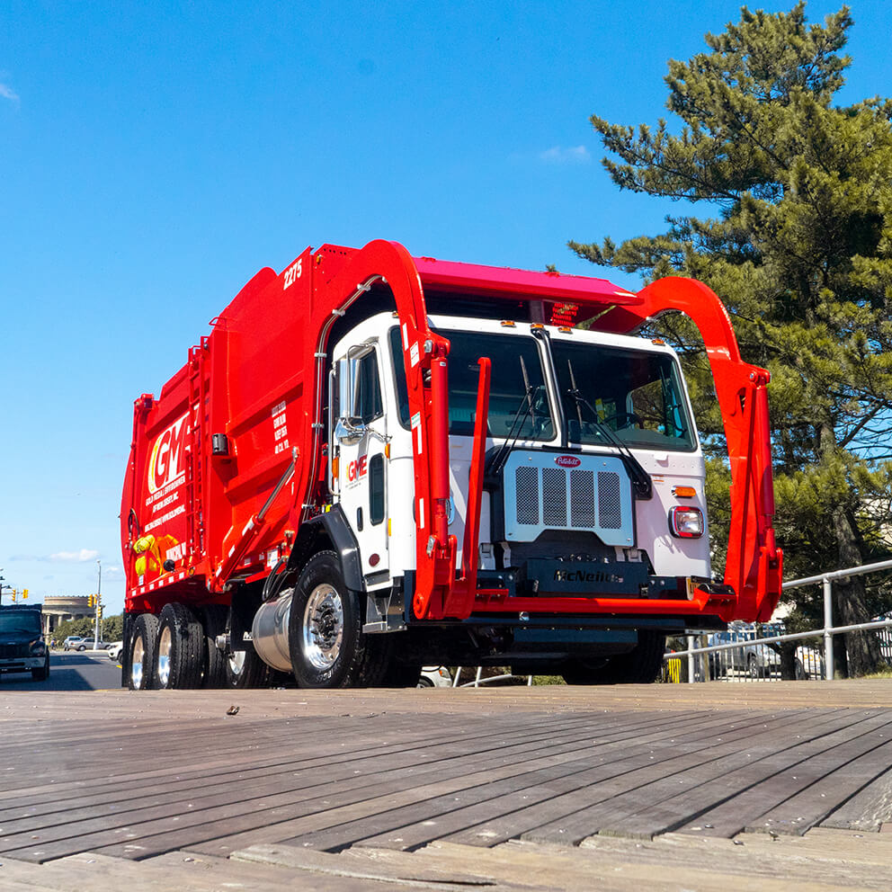 Autocar Trucks New Metal Sign Waste Management Industrial Disposal Trucks 